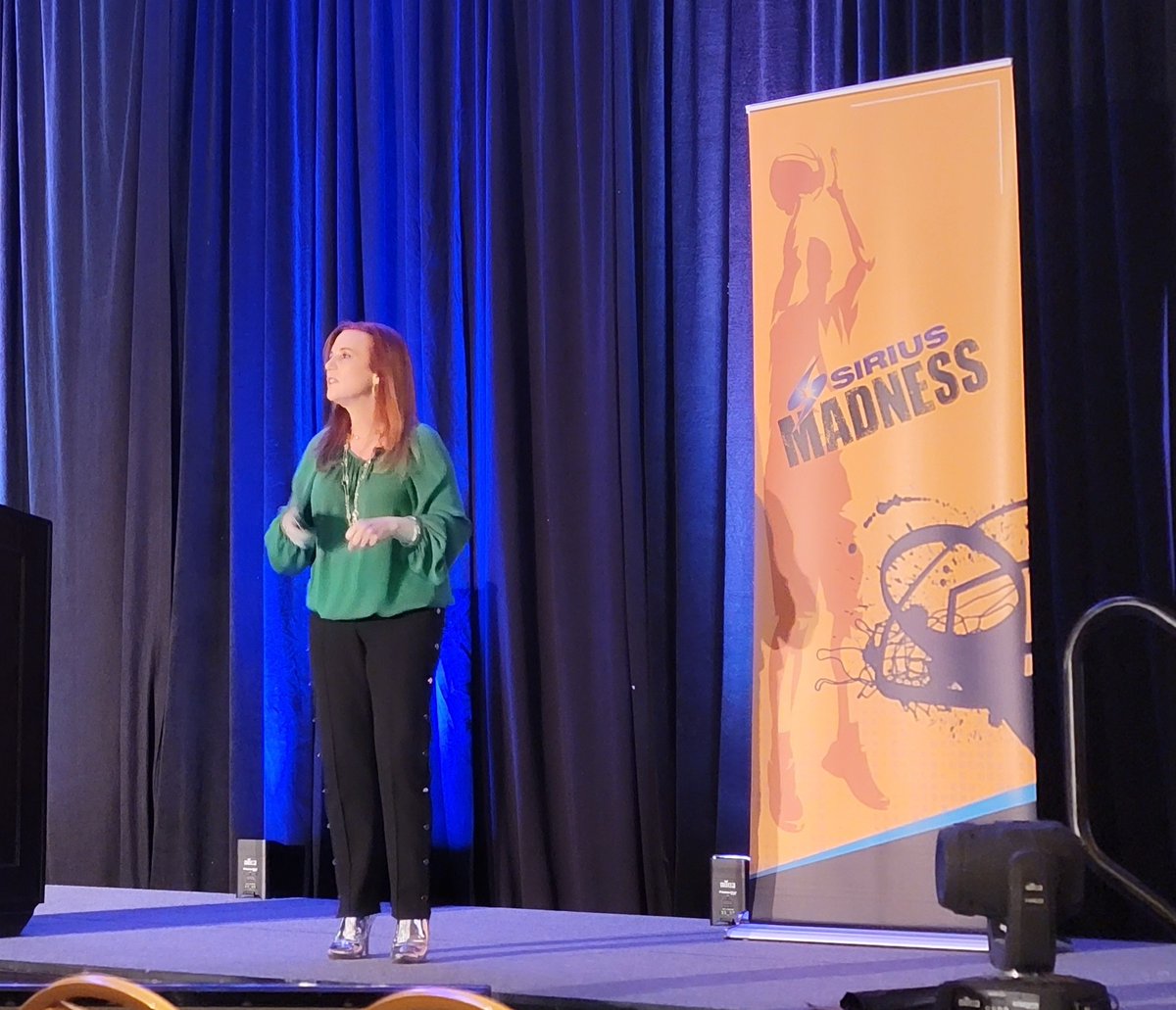 brendaghorner's tweet photo. Sirius Madness kicked off with a great keynote session featuring @TrackerPayton former White House CIO. She shared great Cybersecurity insights including the need for playbooks and her predictions for 2022. @siriusnews @cdw #siriusmadness #tech #womanintechnology #cybersecurity https://t.co/SyVQkZJuyL