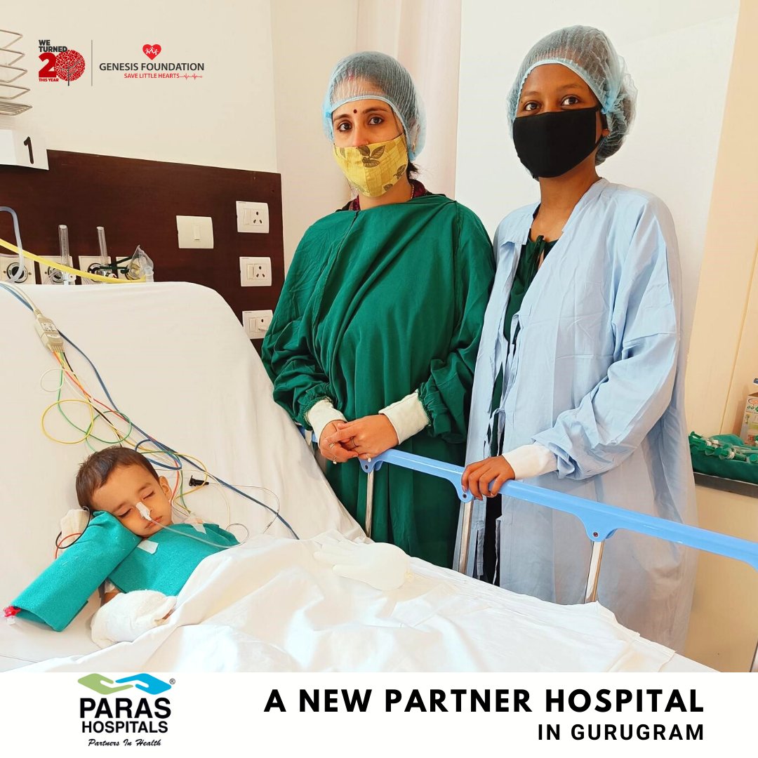 GenesisFndn's tweet photo. Expanding our network of hospitals, 10-month-old Samarth Bhadoriya became the first child to be supported at @Paras_Hospitals, Gurugram, which is now partnered with us. https://t.co/8sqHlz3jTi
