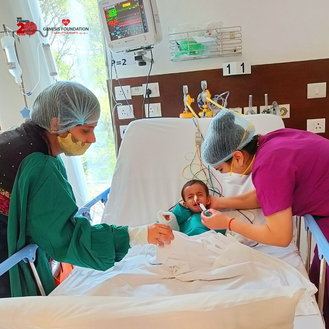 GenesisFndn's tweet photo. Expanding our network of hospitals, 10-month-old Samarth Bhadoriya became the first child to be supported at @Paras_Hospitals, Gurugram, which is now partnered with us. https://t.co/8sqHlz3jTi