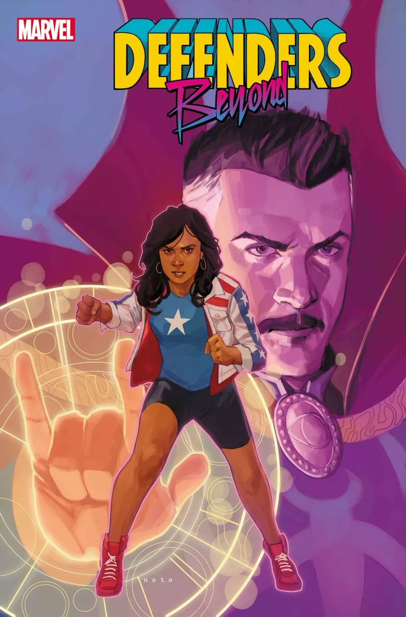 dano_cosmic's tweet photo. #Defenders: Beyond #1 (of 5) - out this June!
✨
W-@Al_Ewing,A-#JavierRodriguez
✨
Covers by #JavierRodriguez,#PhilNoto,#NatachaBustos,#LeonardoRomero, & #LeeGarbett
✨
#Loki #AmericaChavez #BlueMarvel #Tigra #Taaia #Marvel #MarvelComics #MarvelCosmic https://t.co/reHpJk2VI2