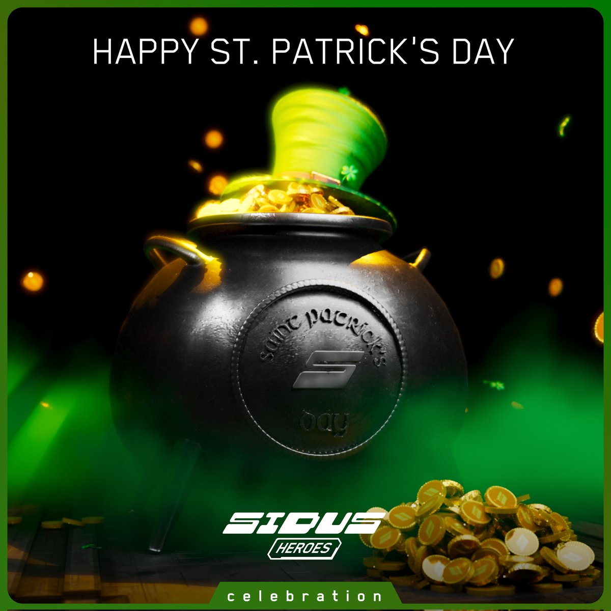 galaxy_sidus's tweet photo. Lá Fhéile Pádraig sona daoibh!🍀🍀🍀

No matter where in the universe you are — let’s celebrate St. Patrick’s Day with the little green men and stepdance!💃

Raptorians, Voltrones, Ogyas — happy holidays!

#P2E #StPatricksDay #sidus https://t.co/tpHm5E00Qf