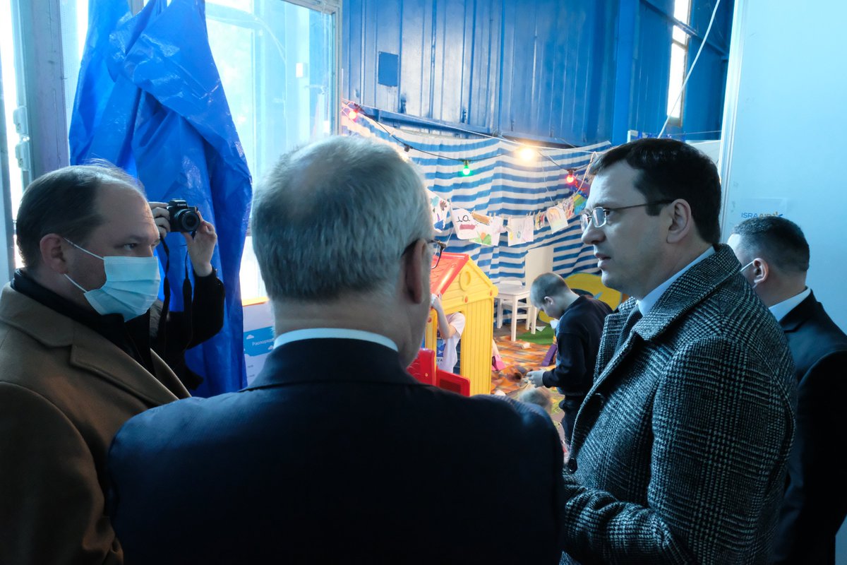 AlarKaris's tweet photo. Meeting Ukrainian war refugees at Moldexpo centre showed that #Moldova has a huge heart. Your give hope in the darkest hour for the people who fled horrors of war and found a refuge with a helping neighbour. https://t.co/0szH4rBSAE