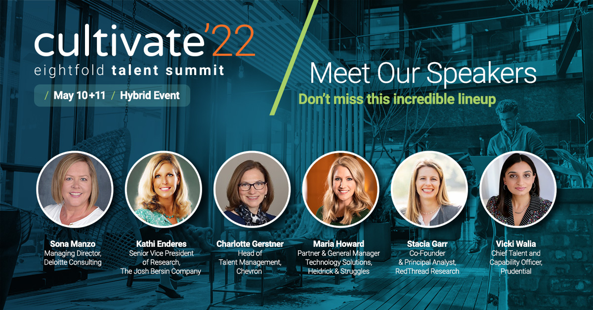 eightfoldai's tweet photo. Excited to announce the start of our incredible #female lineup for #Cultivate22! 🦸‍♀️

Register to hear from these industry leading #women. Less than 55 days until May 10 -- so grab your spot today! https://t.co/DfU9XgEZN1

#womenshistorymonth #EightfoldAI #AIforGood #AIforHR https://t.co/x7esJI5RHW