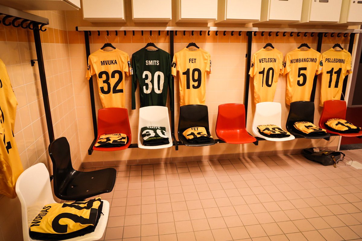 Garderoben er pynta 😍 #glimt #uecl