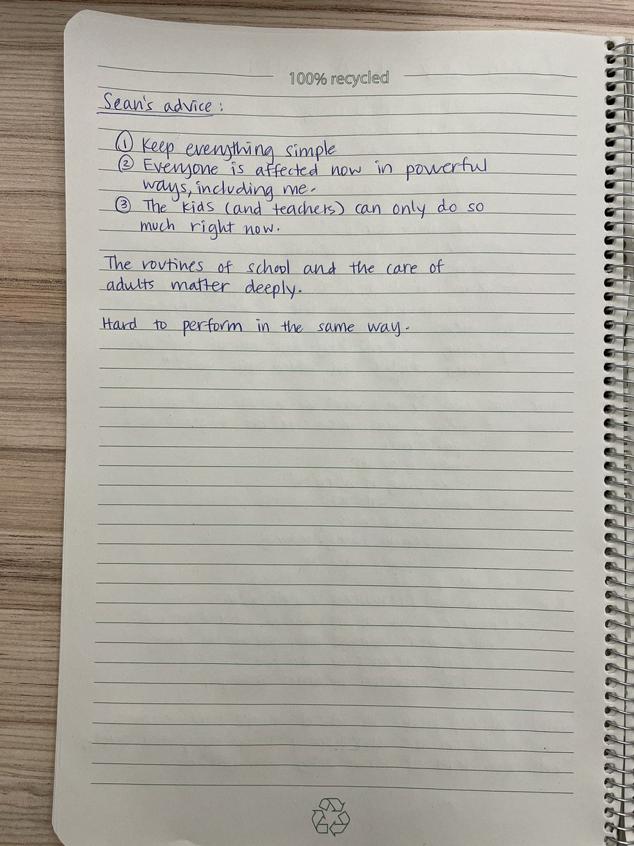 sheilaseiler's tweet photo. Sharing some notes from my @TRUMANgroup meeting with other #CEESA school leaders. Thank you for the activating words, #TrumanGroup. https://t.co/y6lP5Vwadx