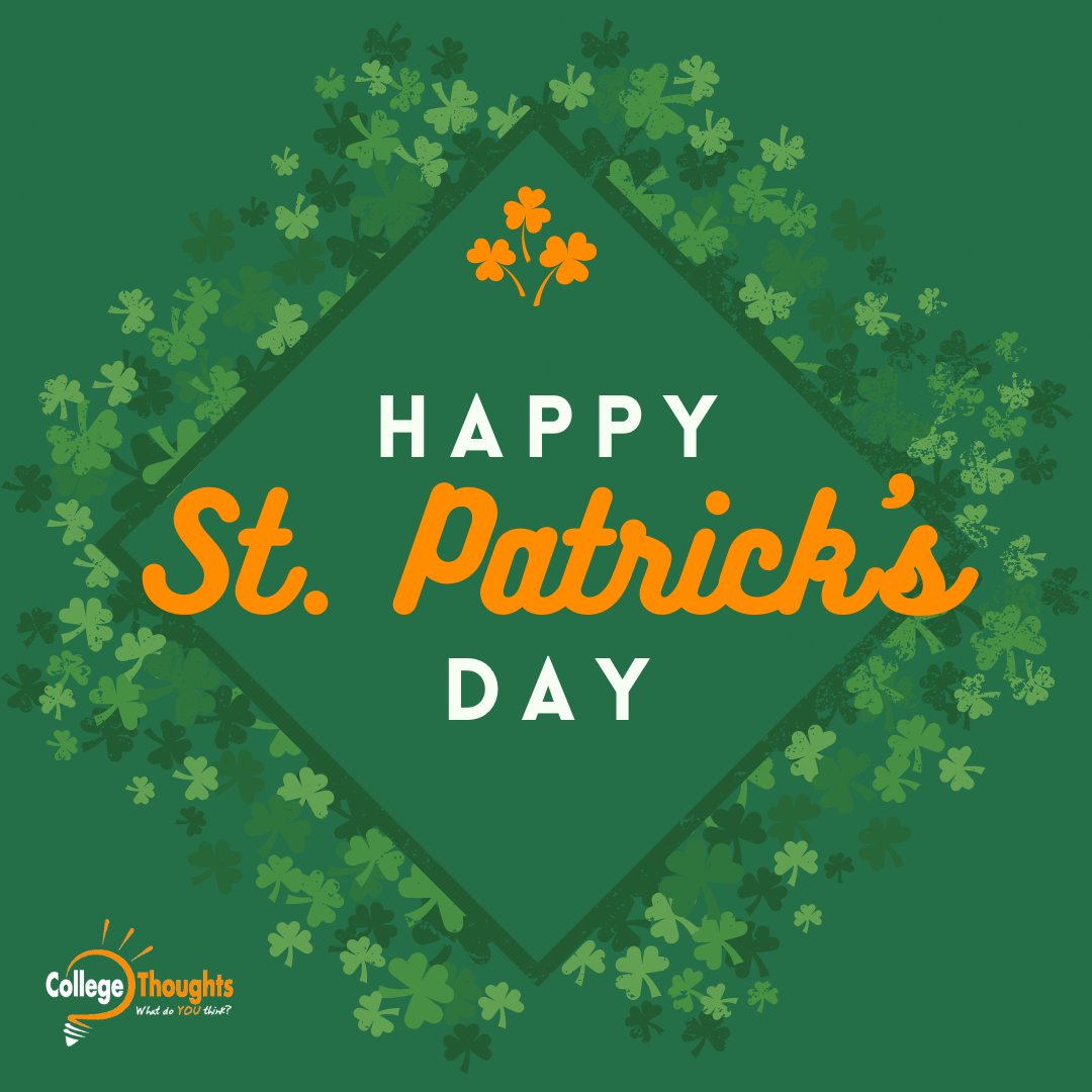 We hope you're luckier than a four-leaf clover during this college admissions season! #HappyStPatricksDay