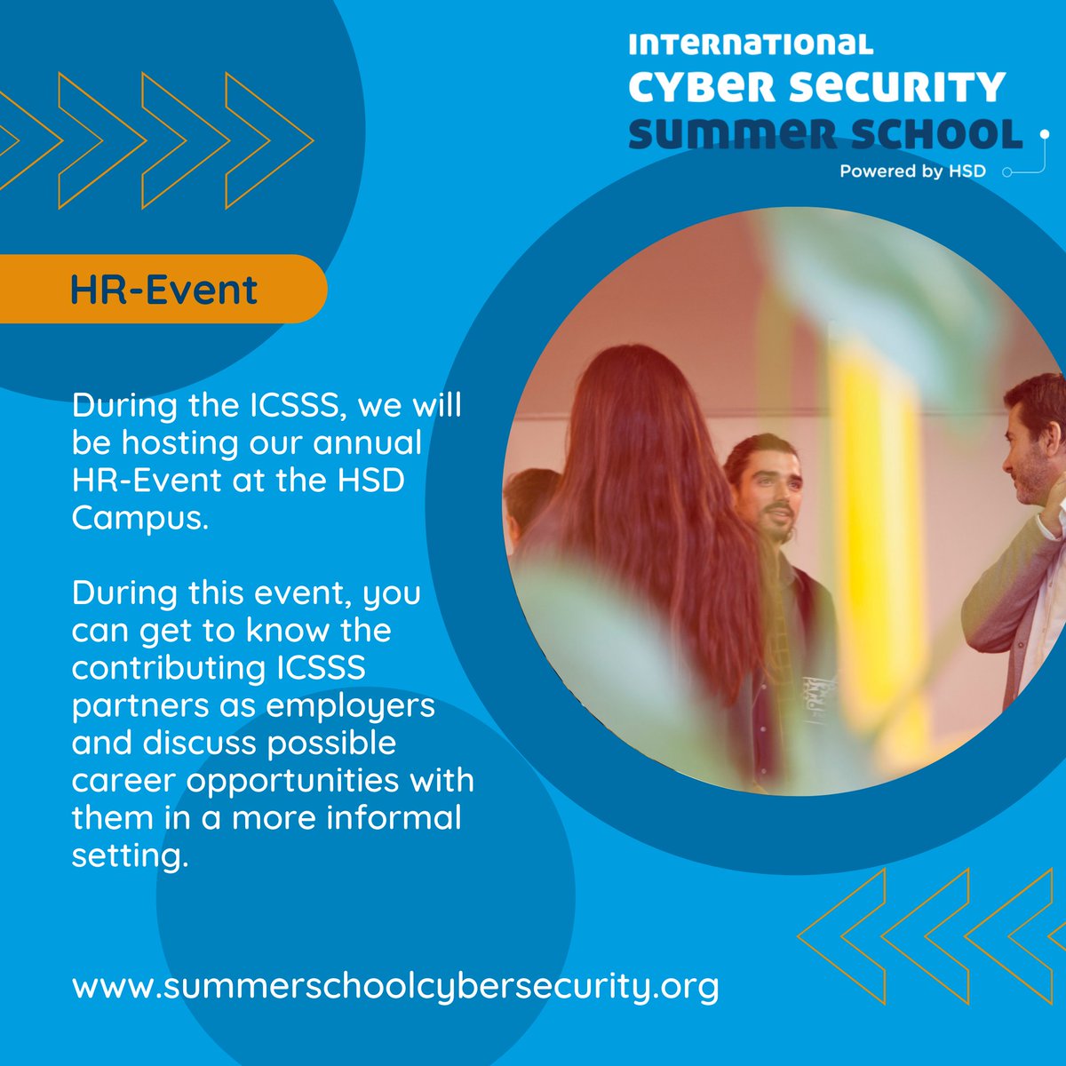 The HR-event during the ICSSS is a great way to better get to know the employers in the cybersecurity field.

Sign up for the ICSSS 2022 now via summerschoolcybersecurity.org

Did you know the ICSSS is also on instagram? Follow us via @ICSSS_cyber