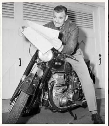 Silver screen legend Clark Gable was not only a #Freemason and biker, but was also stationed at Tockwith in Yorkshire during WW2.
He would probably have been a member of The Ridings Chapter if <a href="/OFFICIAL_WSMBA/">Widows Sons Masonic Bikers Association</a> had been around back then! 🏍️