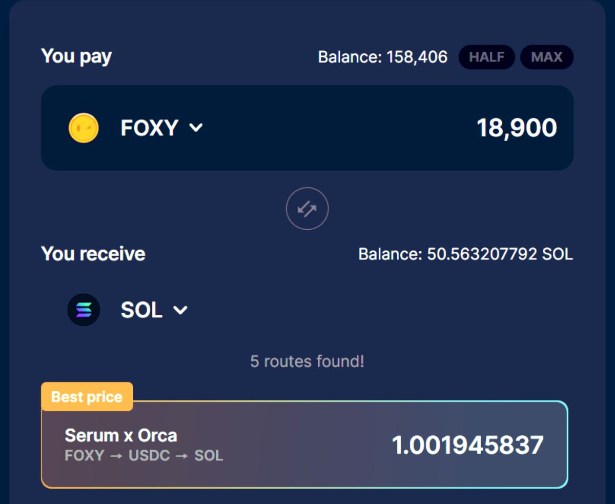 SolanaPrincess's tweet photo. When PASSIVE income NFTs are discussed I never see @FamousFoxFed mentioned - I was just thinking about that after @IcedKnife &amp; @TheDegenBoi mentioned it.  I didn't notice, but looks like I've accumulated 150K+ $FOXY worth about 8 $SOL and it can be exchange on @JupiterExchange. https://t.co/sWI0g2TZZd