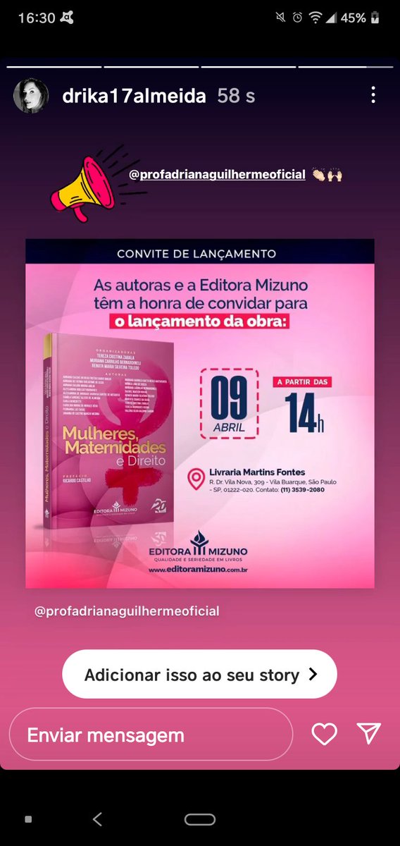 Professora Adriana Guilherme. tweet media