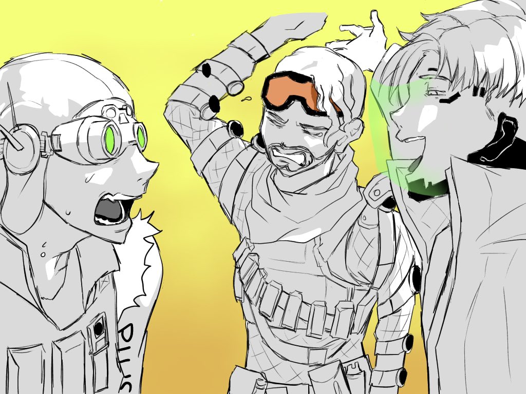 ピヨるの オクタン ミラージュ コールボーイ クリプト Apexイラスト Apexledgends T Co Fmf0wrozli Twitter