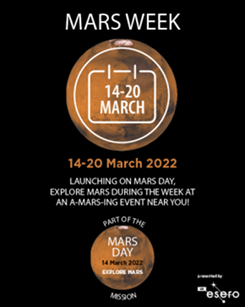 ESERO_UK's tweet photo. The exploration of Mars isnโt over yet! There are still lots of exciting activities to dive into as part of #MarsWeek22, hosted by our wonderful partners. Check out whatโs still in store here ๐ https://t.co/J4k01iKsNe https://t.co/aEHJ8vMBAB