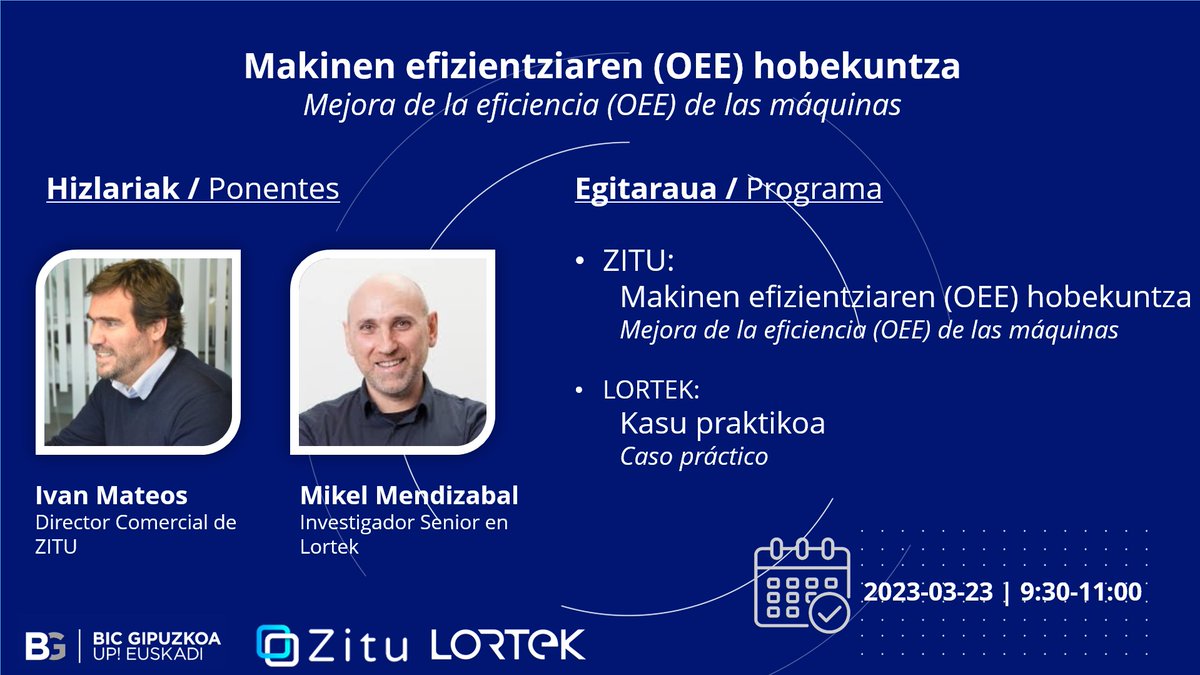 📢📢📢 SAVE THE DATE! 
📅 2022-03-23, 📍 Online
✋ Izen ematea / Inskripzioak 👉 labur.eus/YKUxM