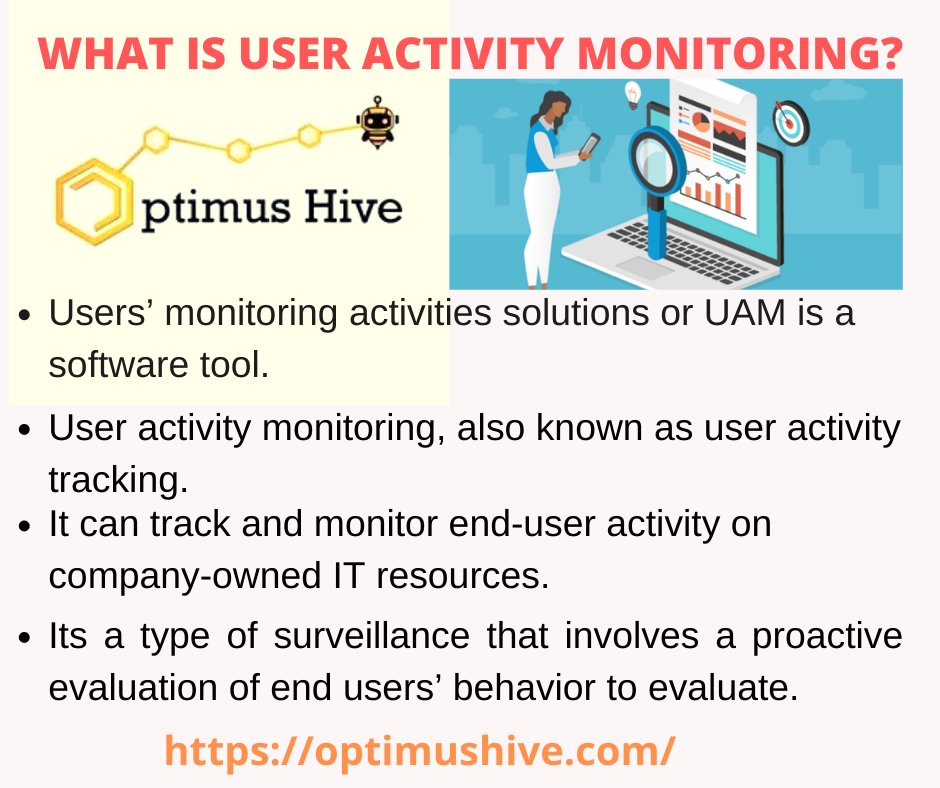 User activity monitoring (UAM) solutions are software tools that monitor and track end-user behavior on devices, networks, and other company-owned IT resources.
#Useractivity #Useractivitymonitoring
#employeemonitoringsoftware #employeemon 
bit.ly/3Ik5Llt