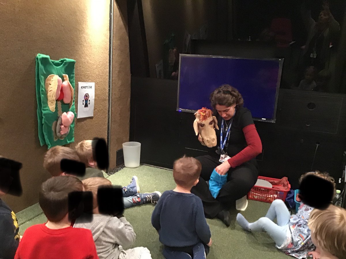 Guyhirnschool's tweet photo. Pre-school have been dancing to a skeleton song after learning about their bodies on the life bus yesterday. #guyhirnschool #lifebus #movingourbodies https://t.co/Sm57ebPj7J