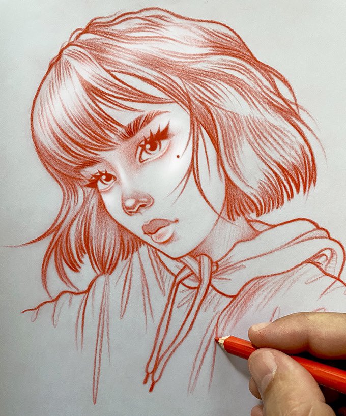 rikleedraws's tweet photo. Anyone else guilty of starting new drawings before they finish their older ones? 😅👋✏️ https://t.co/oe9sQPTjmz