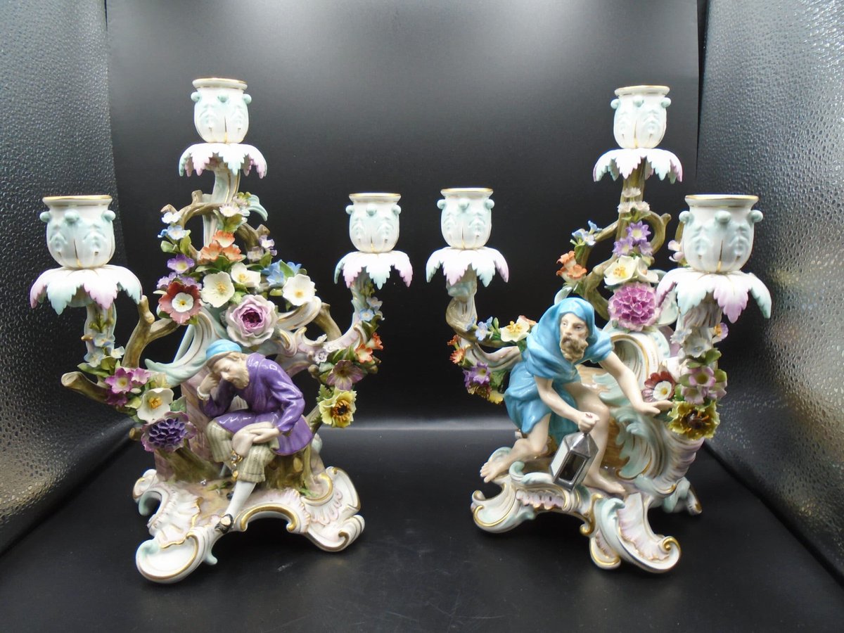StoreAntiques's tweet photo. Just in: a lovely pair of 19th century Meissen three-light candelabras. They look amazing!
https://t.co/eSIlpQ1WXE https://t.co/2VssLtEdle