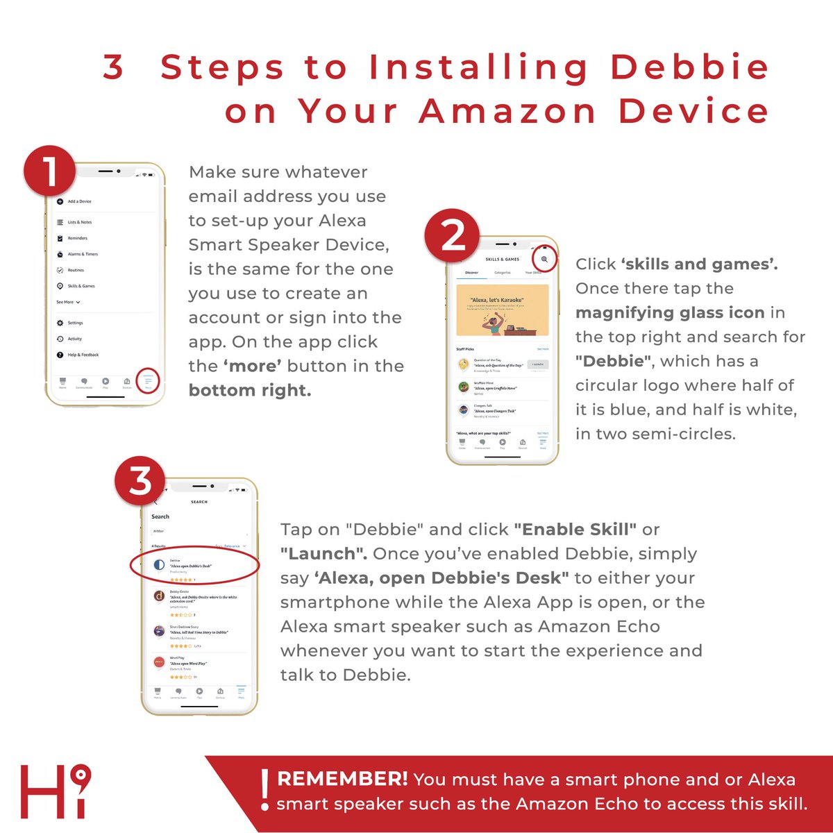 chat2debbie's tweet photo. If you want to #Chat2Debbie on your Alexa device, we have some handy instructions for you to use! https://t.co/P8MIgTXmpO