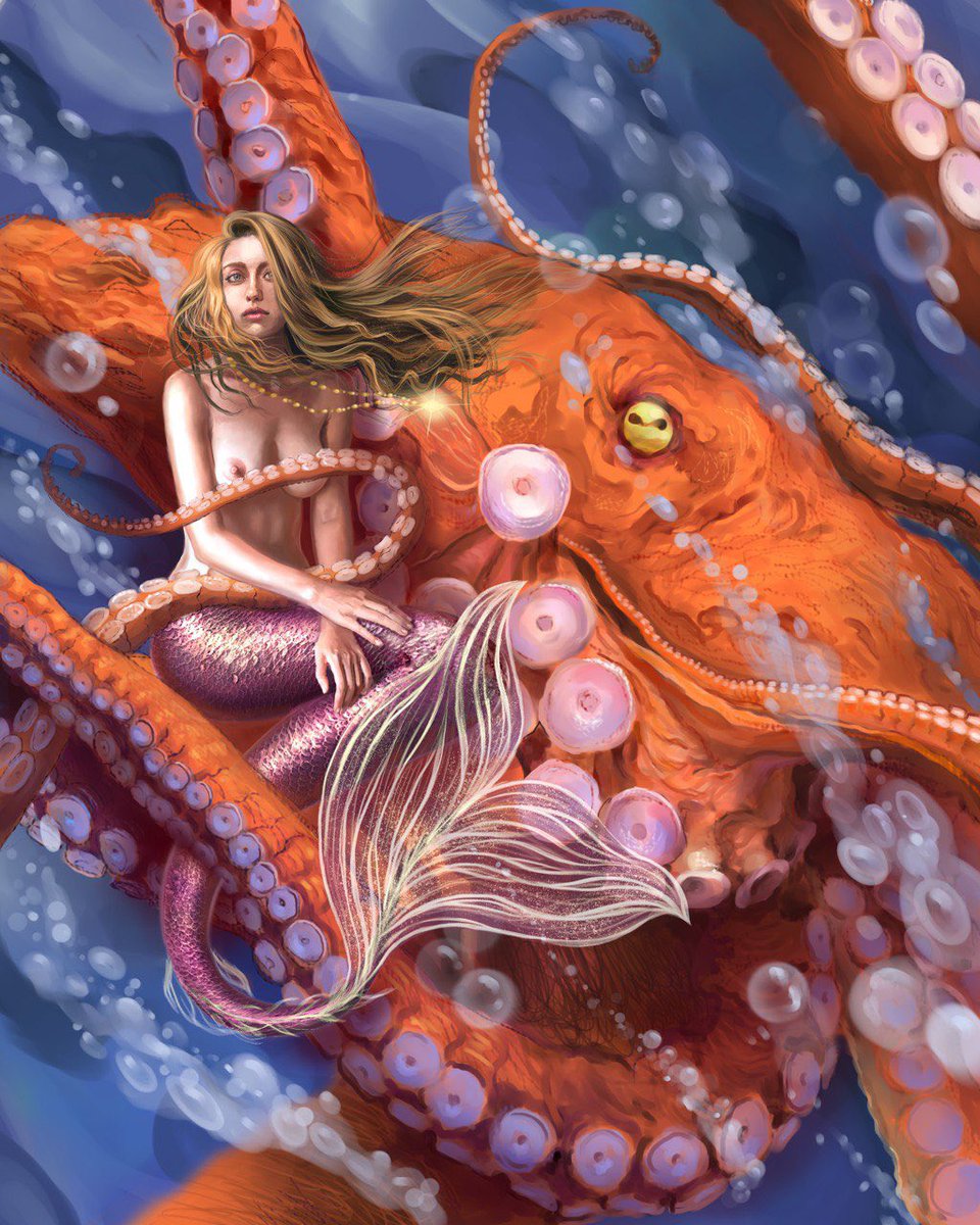 MTroino's tweet photo. My new drop, a collaboration with @GUUUURIN1. I drew the mermaid and Gurin the octopus and the background 🐙🧜‍♀️

Reserve 0.35 $ETH
Buy now 0.55 $ETH

https://t.co/Y6KgtHlygv https://t.co/E1lpzUtQCH