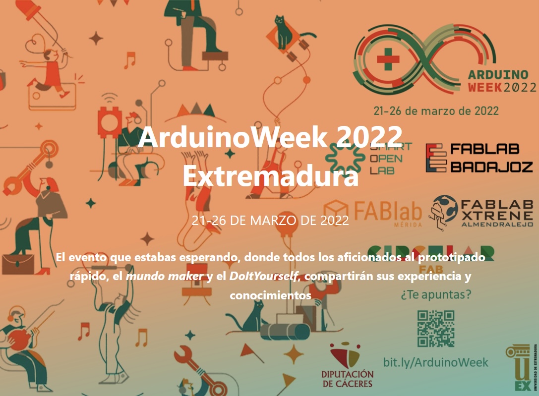 CircularFab's tweet image. ¿Estás listo? 😲 Desde la #RedCircularFab hemos organizado un montón de actividades para el #ArduinoWeek2022 🙌
Échale un vistazo a la programación y apúntate 👉 bit.ly/3wdtj9c
@ArduinoWeekEx
#maker #tecnología #innovación