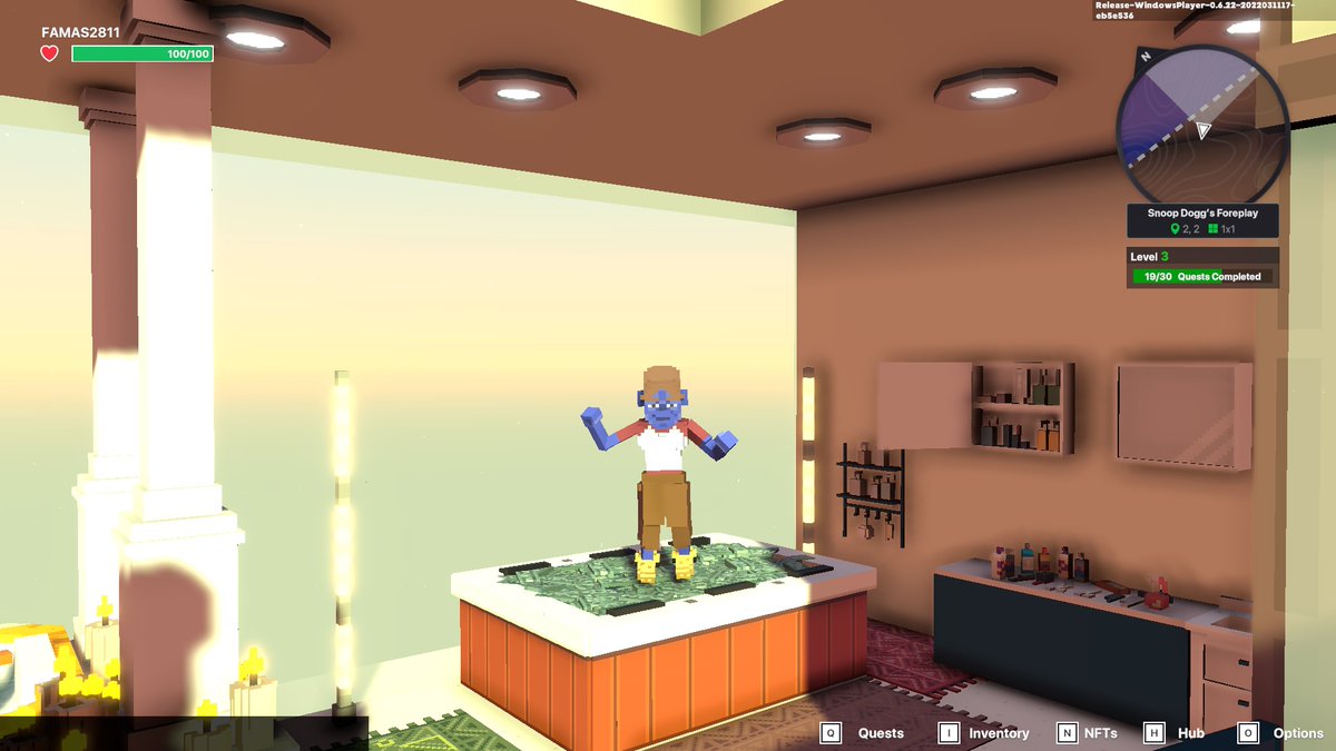 FAMAS2811's tweet photo. @TheSandboxGame I just participated in the daily #SandboxAlphaS2Contest for a chance to earn up to 1,000 $SAND! Starting March 16 - Take a money bath in Snoop Dogg Mansion. Check out my screenshot below!
👇 #SandboxAlphaS2 https://t.co/wyE0sC7spI