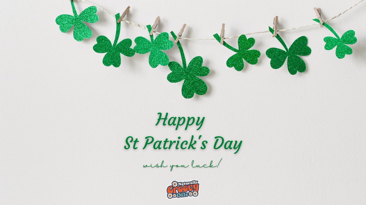 GroovyOils's tweet photo. Stay Green this #SaintPatricksDay with the all-natural purity of Essential Oils! ☘️ https://t.co/waO6B61snS