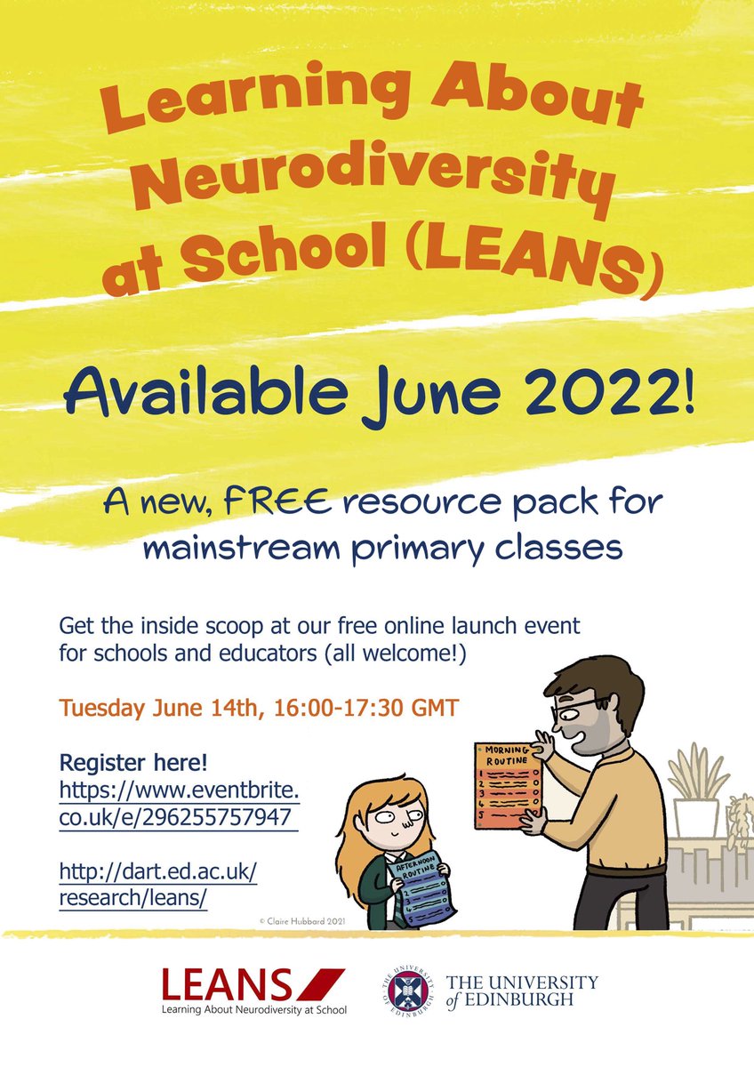 We are very excited to announce (at last!) that the LEANS resource pack will be launching in June 2022, with a free online event You can sign up on eventbrite here: eventbrite.co.uk/e/public-launc… Read the thread for more info and FAQs #LEANSproject