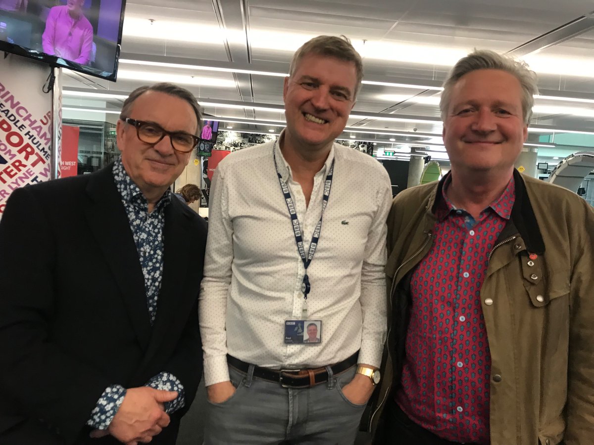 I thought I’d ‘squeeze‘ in the middle of this couple of likely lads. Can’t wait for the show in November  <a href="/Squeezeofficial/">Squeeze</a>
