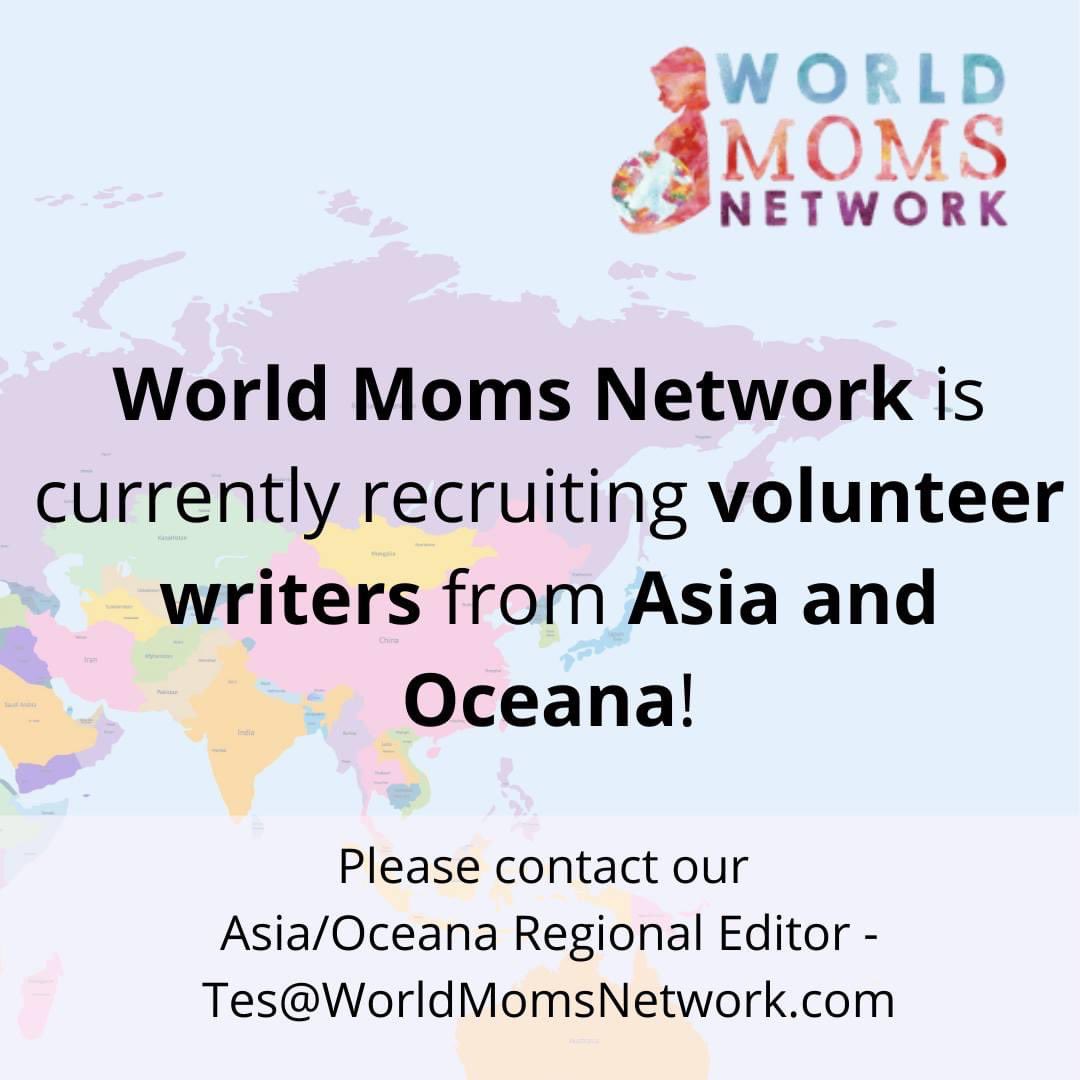 WorldMomsNetwk's tweet image. Come write with us! We're recruiting in Asia and more locations! #worldmoms #writewithus #shareyourstory #culture #humanrights #motherhood #socialgood #globalgoals #SDGs