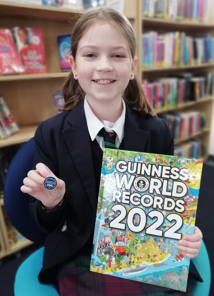 Tranby_Library's tweet photo. We are proud to announce Isabella and Megan in Year 7 have been awarded our new Tranby Reading Millionaire word badges. Isabella was presented with a Guinness World Records 2022 as she has surpassed two million words! 📚#inspiring #celebratingtalent https://t.co/5sHwk2ANcJ