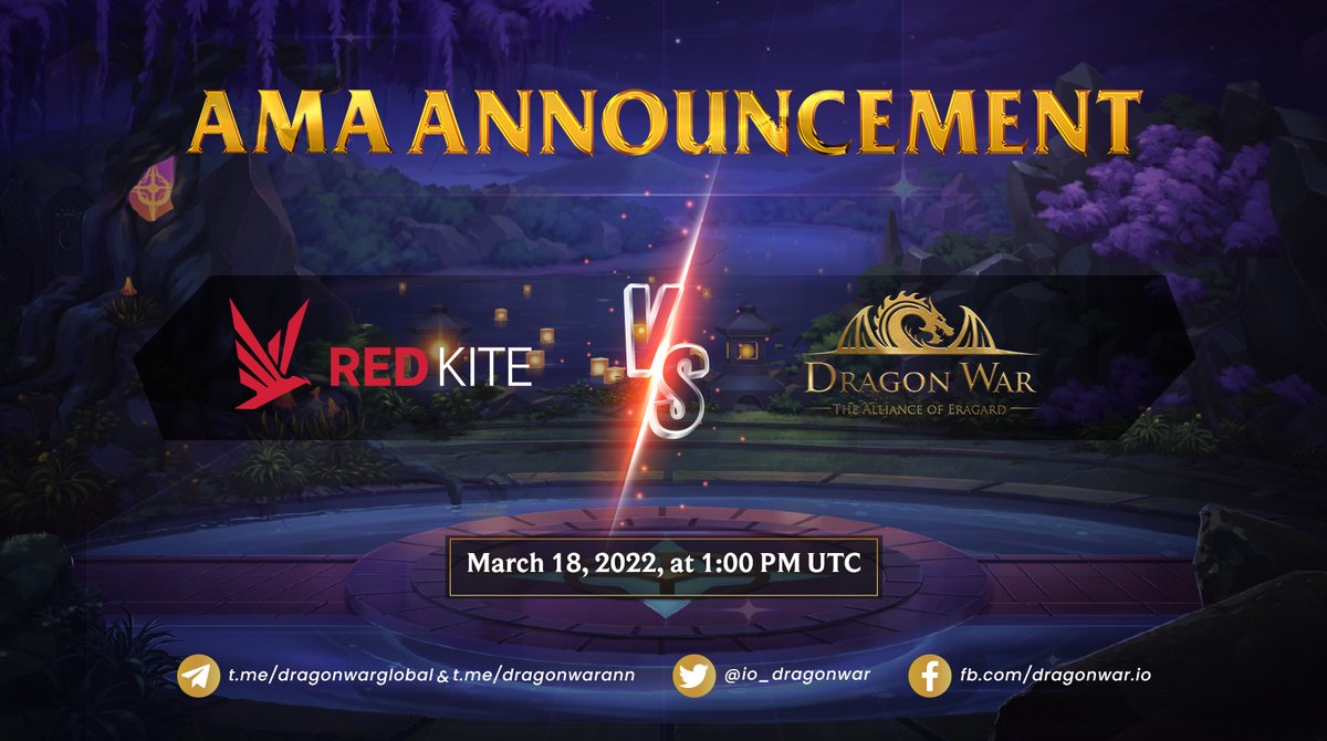 io_dragonwar's tweet photo. ❗️AMA ANNOUNCEMENT❗️
 
📌Mark your day now and join us for more essential information about the IDO event on Red Kite Launchpad.
 
⏲️Time: March 18, 2022, at 1:00 PM UTC
 
👉 Read more: https://t.co/F5HZpPqbwq https://t.co/Qg6uBwqQxC