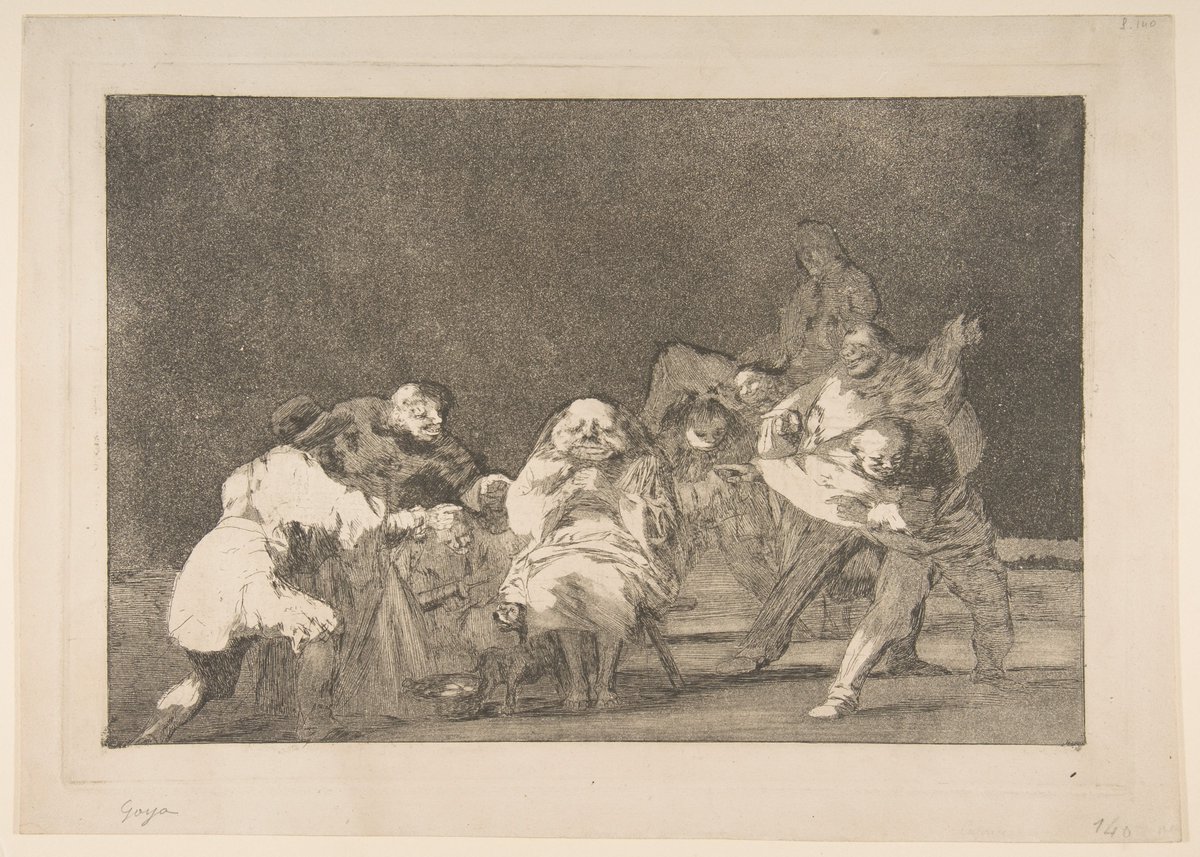 Goya, 'Loyalty' from the 'Disparates' (Follies / Irrationalities), ca. 1815–19 (private printing ca.1854) https://t.co/3SKJ7CBhzm #metmuseum #themet https://t.co/LGajpy4Bty