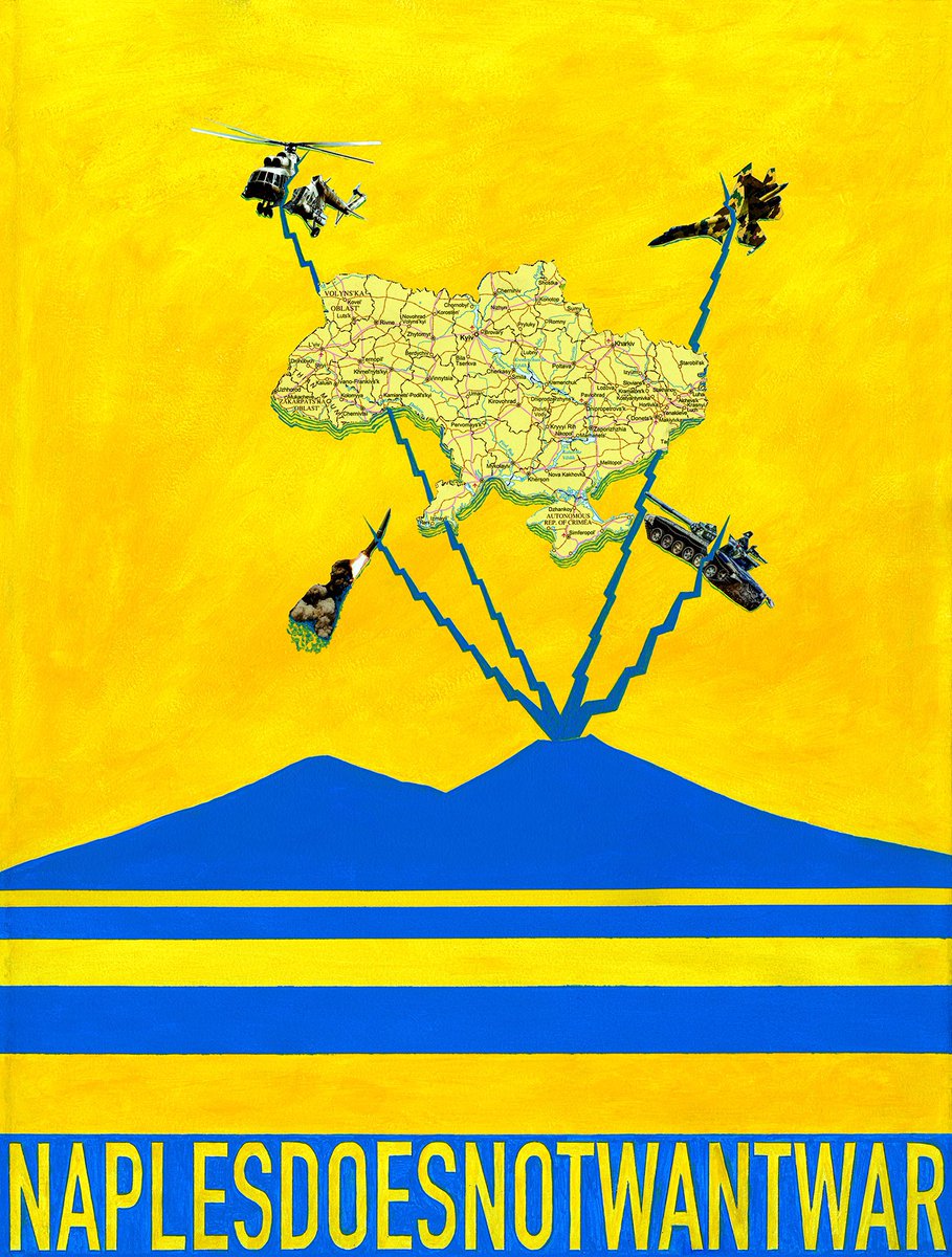 GennyRegina's tweet photo. Quando è scoppiata questa assurda #guerra le mie figlie mi chiedevano cosa avremo potuto fare per aiutare il #popoloucraino ; così a @caterinaregina è nata l’idea: Ho realizzato un opera dedicata a questo avvenimento drammatico che si sta consumando in #ucraina https://t.co/ljbeJxUTY2