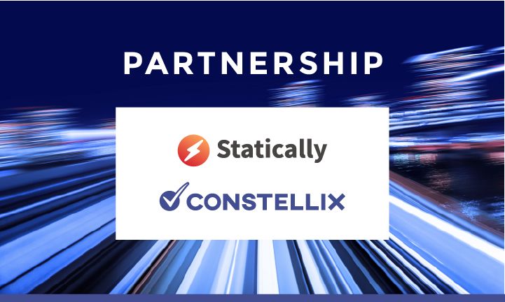 Constellix's tweet image. Constellix is proud to announce a partnership with Statically. Built for developers, this open source project integrates with GitHub, GitLab, and Bitbucket. Statically uses multi-CDN to provide better service performance for end users. #opensource #multicdn #partnership