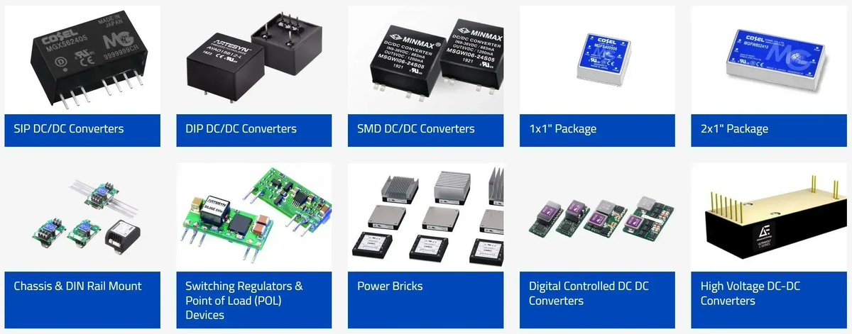 Wide range of DC/DC converters to choose from
buff.ly/3oc1j15
#componentsbureau #powersupply #powersupplies #dcdcconverter #coselpower #mornsunpower #modularpower #configurablepower #artesynpower #railpower #medicalpower #industrialpower #cb5pillars