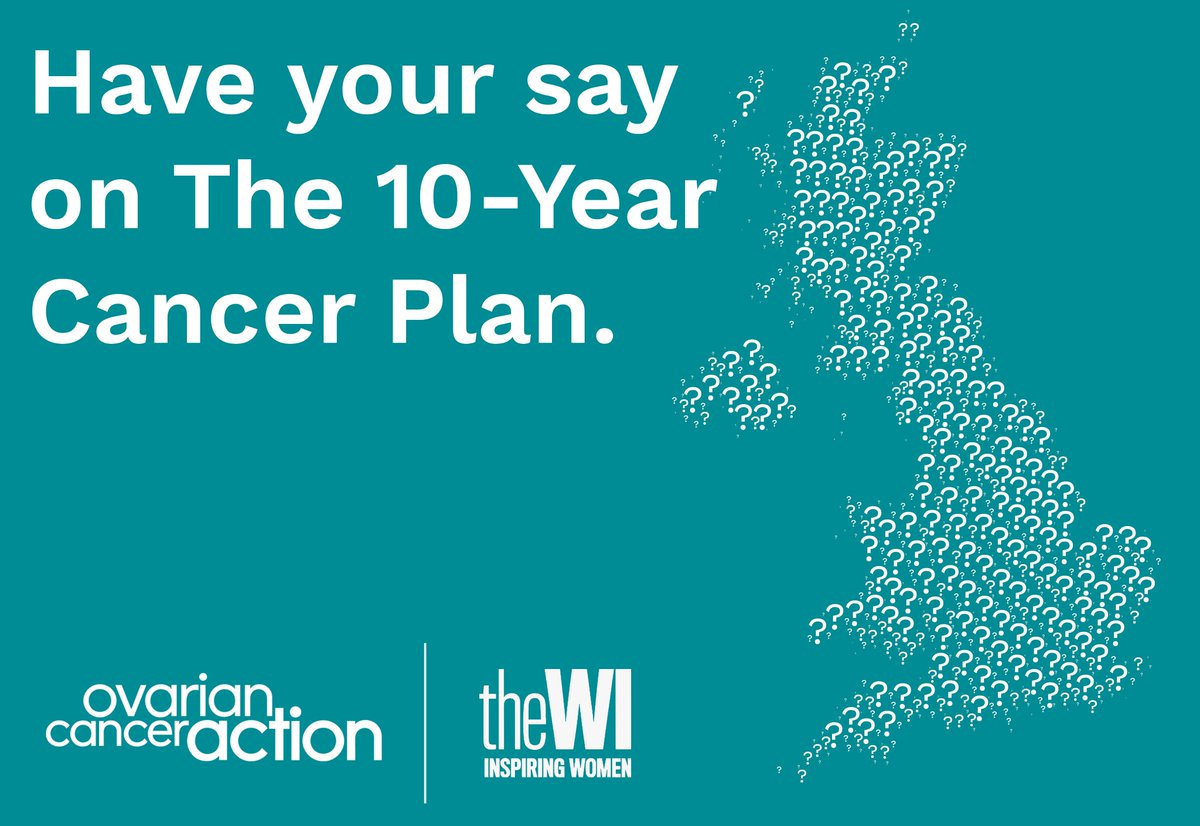 The government is developing a 10-Year Cancer Plan to improve England’s cancer services and is asking for evidence and ideas to help shape their plan. This is a key chance to raise awareness of the need for everyone to know the signs of ovarian cancer and to improve diagnosis. 1/