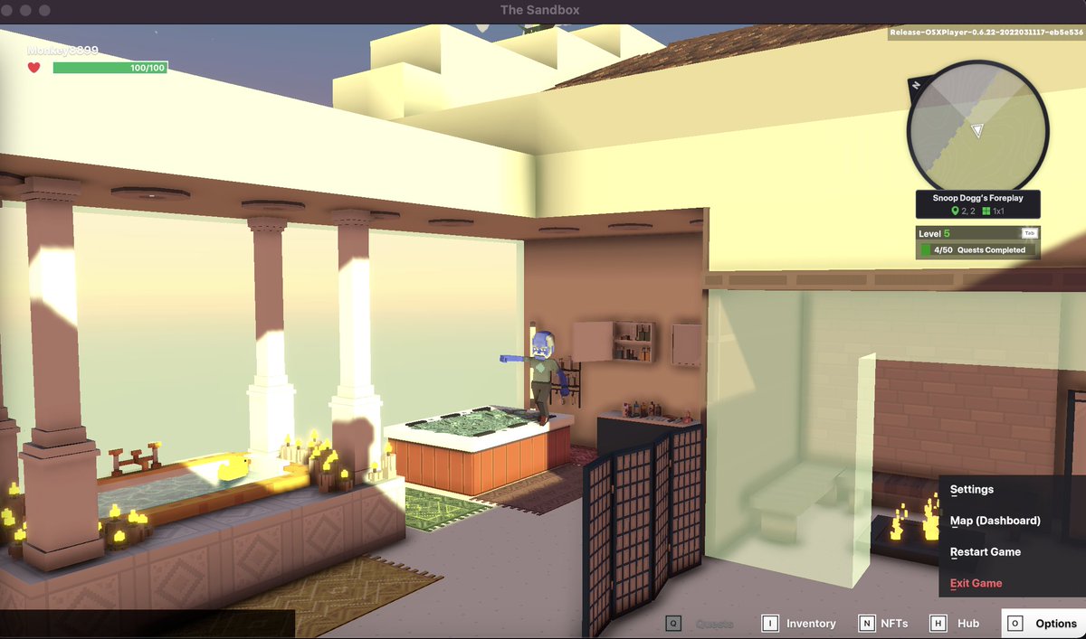 Monkey_8899's tweet photo. @TheSandboxGame I just participated in the daily #SandboxAlphaS2Contest for a chance to earn up to 1,000 $SAND! Starting March 16 - Take a money bath in Snoop Dogg Mansion. Check out my screenshot below!
👇 #SandboxAlphaS2 https://t.co/K6rFqWlQ2k