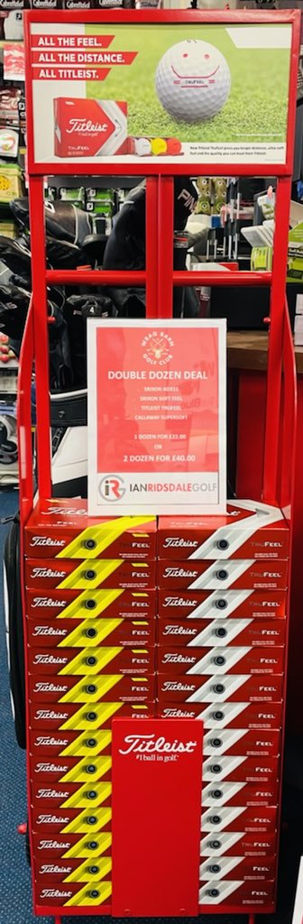 R1Ridsdale's tweet photo. 🔥🔥New Arrivals @WragBarnProShop with the Newest Trolley from @TitleistEurope 😂yes a trolley with a difference as new storing unit for #trufeel Double Dozen Deal @WragBarn 👍🥳, come in and get the offer whilst stock lasts 🙌 https://t.co/5sVG2MaTmK