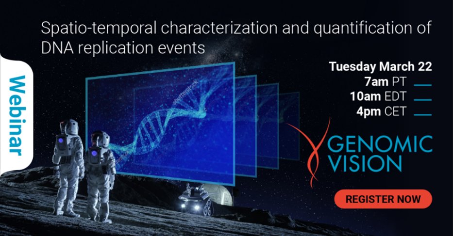 Join our webinar on 𝗠𝗮𝗿𝗰𝗵 𝟮𝟮 and learn how Molecular Combing can detect and characterize DNA replication events in drug development
𝗧𝗶𝗺𝗲: 𝟳:𝟬𝟬𝗮𝗺 (𝗣𝗗𝗧), 𝟭𝟬:𝟬𝟬𝗮𝗺 (𝗘𝗗𝗧), 𝟰:𝟬𝟬𝗽𝗺 (𝗖𝗘𝗦𝗧)
Rregister lnkd.in/gYWj2r8m
#webinar, #MolecularCombing,