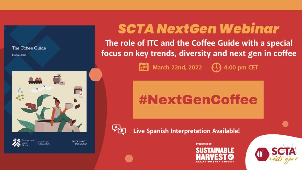 ITCnews's tweet photo. The 🇨🇭 Swiss Coffee Trade Association will host a webinar on Tuesday, 22 Marchc, 4-5 PM CET.
The session will offer a dive into our #CoffeeGuide, 4th edition, with a special focus on key trends, diversity, and next gen in coffee.
🔗https://t.co/x0o03nLDDY | #NextGenCoffee https://t.co/4rE5uOztL6