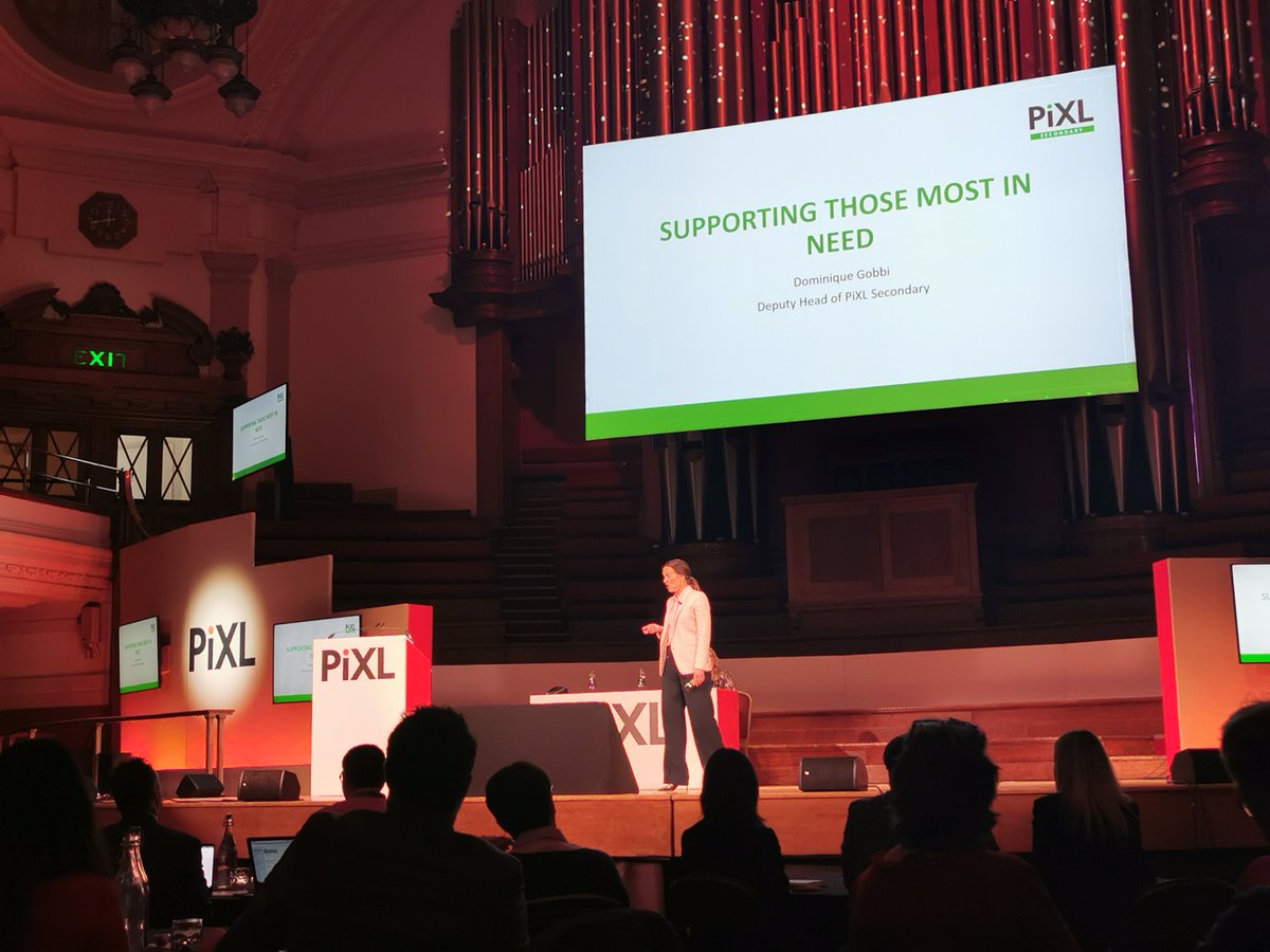 ThePiXLNetwork's tweet photo. We are back with Part 2 of our #SecondaryConference. Kicking off with @DominiqueGobbi, who is speaking to us about how to support those most in need. https://t.co/FP9U3kVDjd