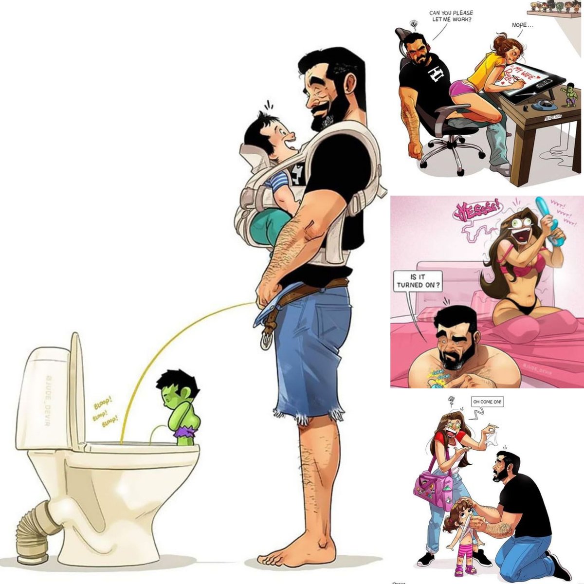 travelerdoor's tweet photo. The cartoon alter egos of the famous comic ''One of Those Days'' meet up with their human counterparts for some extra special moments.