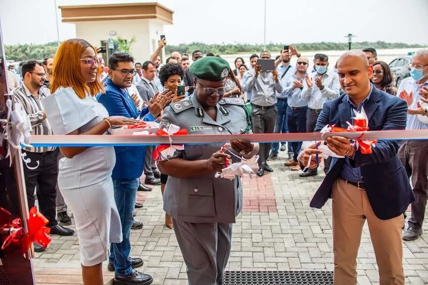 LFZTolaram's tweet photo. The inauguration was attended by investors & stakeholders including Comptroller Madam Dorothy Yisa, of the newly established Free Zone Customs Command in Lagos.
.
#LagosFreeZone #workliveplay #Tolaram #infrastructuredevelopment #NEPZA #realestate https://t.co/e7az4Jw2U0