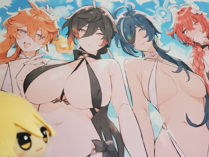 とりあえずワイの部屋にある脚長♀️たちのポスターを見せるなどした 