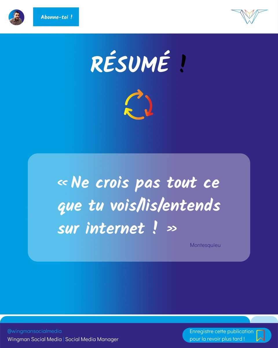 WingmanSoMe's tweet photo. #MarketingDigital #CommunicationDigitale #MarketingDeContenu #Reseauxsociaux
#CarrouselTwitter
#CréateurDeContenu #CreateurDeContenu #CréateursDeContenu #CreateursDeContenu #CreationDeContenu #CréationDeContenu #ContentManagerFrance https://t.co/hox7ftTwvY