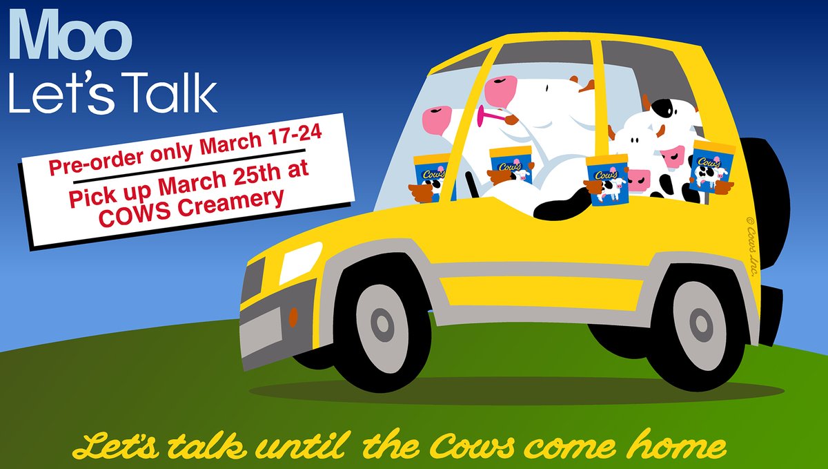 cmha_pei's tweet photo. Today is the day! #MooLetsTalk pre-sales for @COWSICECREAM ½ litre tubs are now LIVE and you can order yours here https://t.co/4cyCz95ITT

This year’s event is PRE-ORDER ONLY from March 17th-24th, with CURBSIDE PICK-UP available on the day of the event, March 25th! https://t.co/LCLWsCWKAE