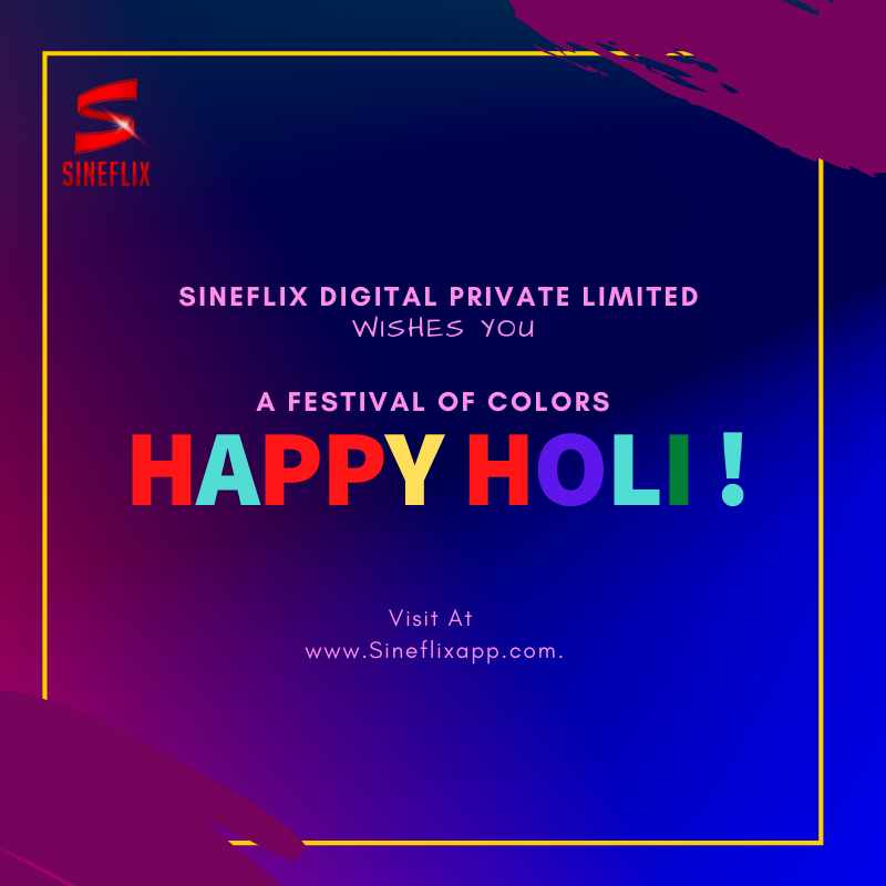 Sineflixpro's tweet photo. Sineflix Team Wishes You All A Very Happy Holi https://t.co/Y2BpoMZVxU