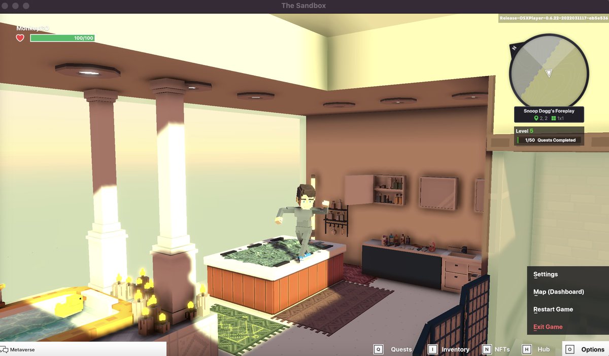 Monkey_6789's tweet photo. @TheSandboxGame I just participated in the daily #SandboxAlphaS2Contest for a chance to earn up to 1,000 $SAND! Starting March 16 - Take a money bath in Snoop Dogg Mansion. Check out my screenshot below!
👇 #SandboxAlphaS2 https://t.co/bpCGPDwfYw