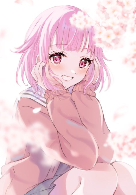 「桜 ピンク髪」のTwitter画像/イラスト(人気順)
