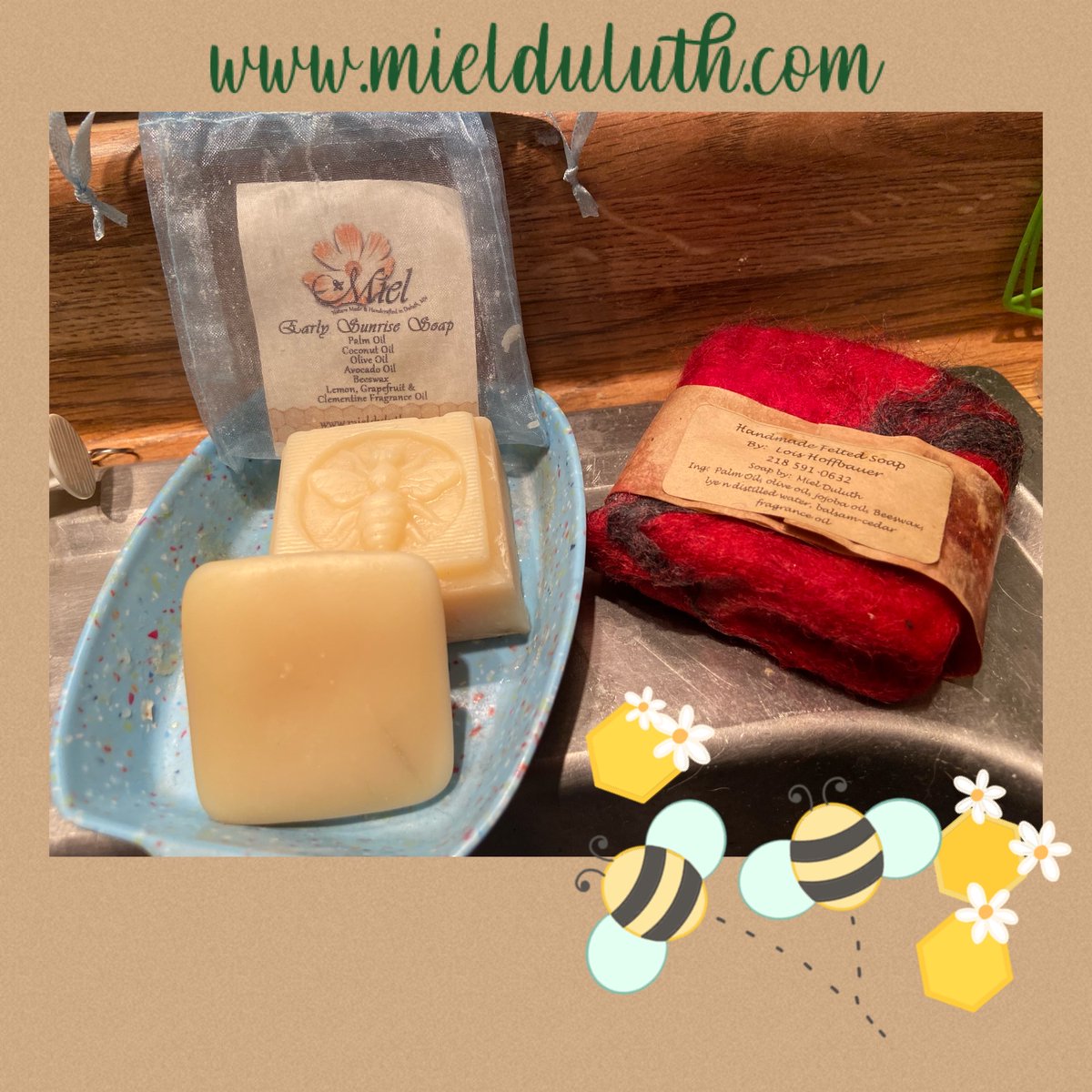 MielDuluth's tweet photo. Need soap?! We have it!! In the kitchen especially! We love using our soaps in between kitchen chores. Visit our website to see what soaps we offer! https://t.co/EC0Ty2wsgq 
#beeswax #allnatural #soap #homemade https://t.co/CWYIMGBZWV